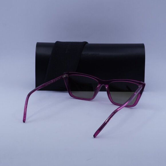 Saint Laurent SL737 MICA THIN 006 Sunglasses Cyclamen Cat Eye Frame main image 4